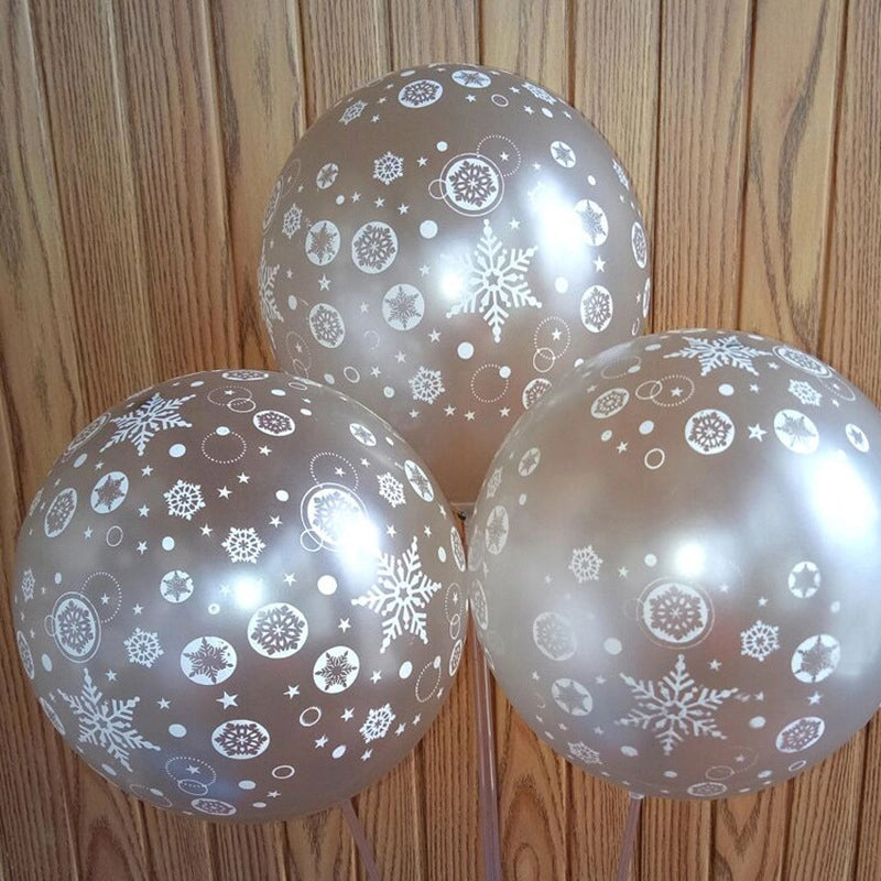 Christmas Birthday Minimalist Classic Style Solid Color Emulsion Christmas Balloons Balloons