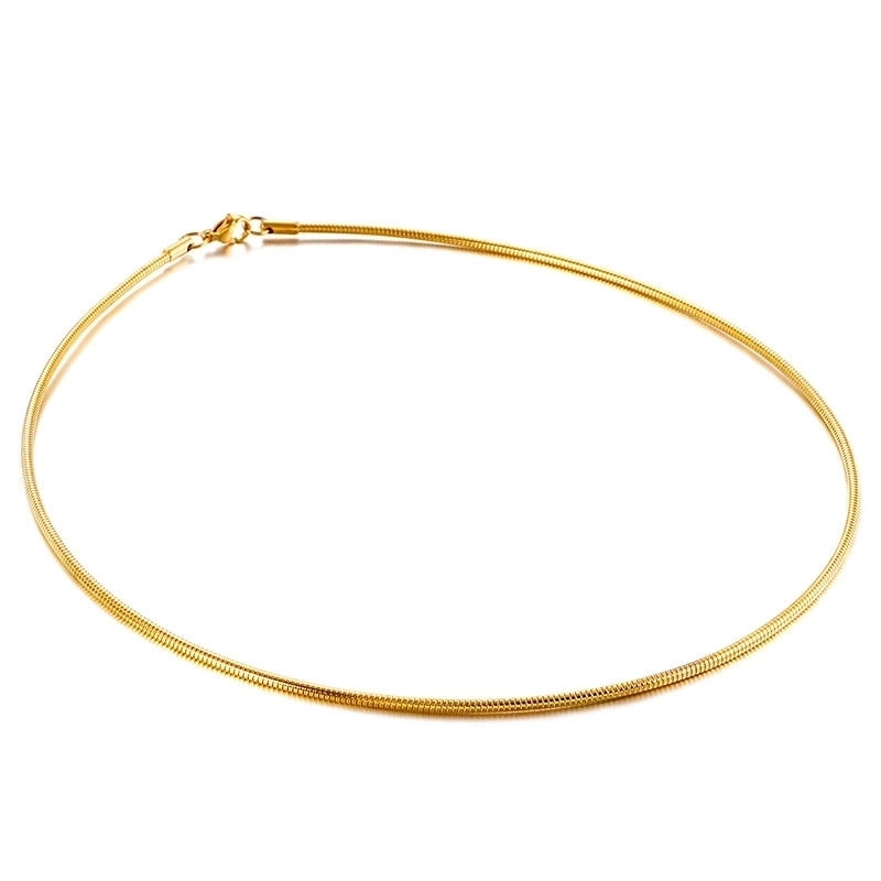 Titanium Steel 18K Gold Plated Minimalist Geometric Choker