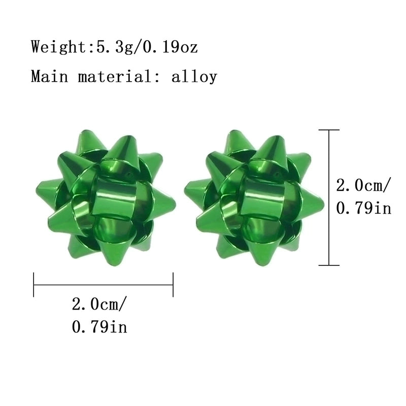 1 Pair Minimalist Snowflake Irregular Alloy Ear Studs