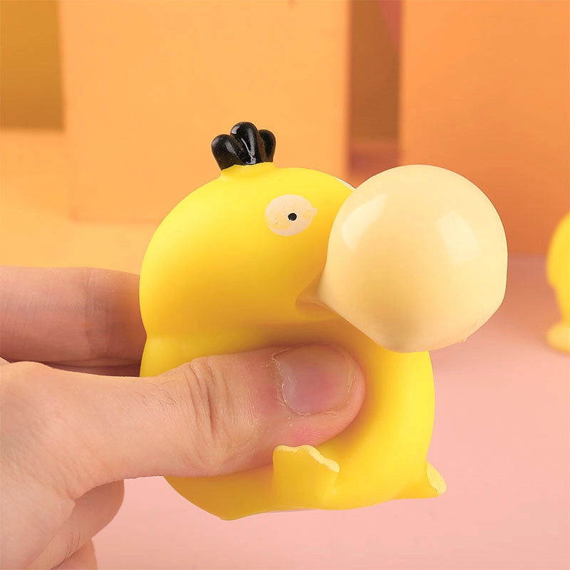 Christmas Explosions Squeeze Puff Bubble Decompression Toy Cartoon Pinch Rebound Doll Decompression Vent Vinyl Toy