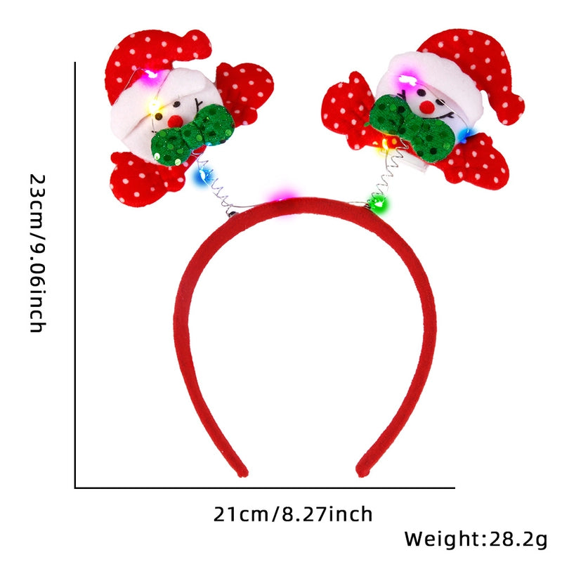 Christmas Cartoon Style Cute Bow Knot Antlers Plastic Party Festival Headband