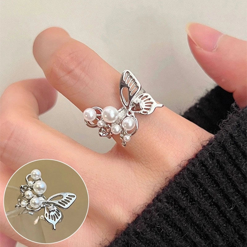 Vintage Style Bow Knot Copper Plating Open Rings