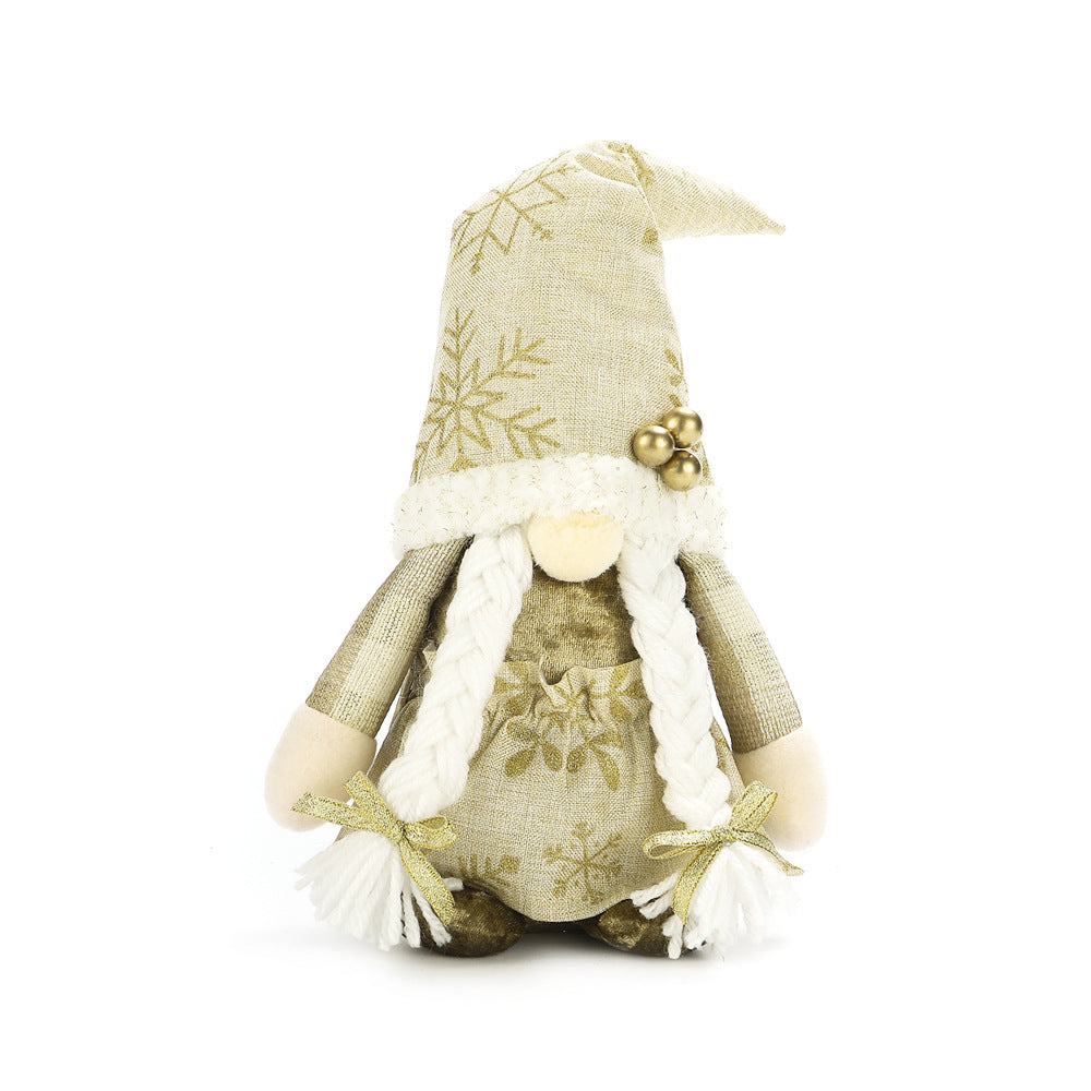 Hooded Faceless Doll Holiday Gnome Santa Claus Plush Doll Christmas Outfit