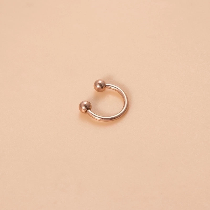 Classic Style Ball Pure Titanium Plating 18k Gold Plated Lip Stud Eyebrow Nails Ear Studs