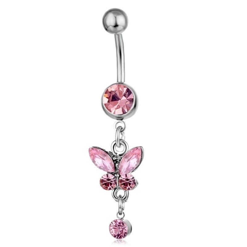Belly Rings Fashion Bow Knot Rhinestone