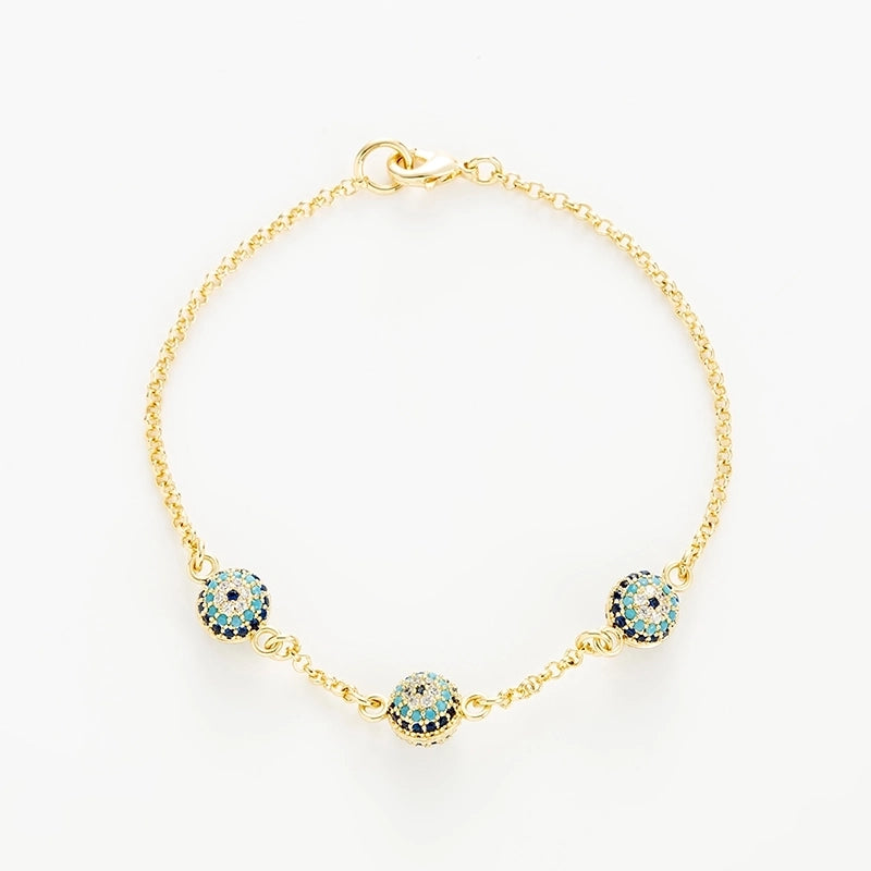 Copper Elegant Gold Plated Leaves Heart Shape Zircon Bracelets