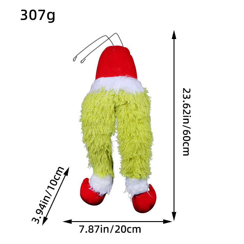 Plush Toy Grinch Green Furry Monster Doll Christmas Green Grinch Plush Toy