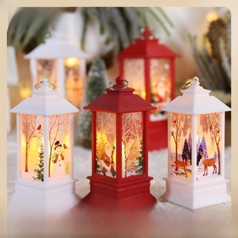 Christmas Vintage Style Christmas Tree Santa Claus Snowman Plastic Daily Festival