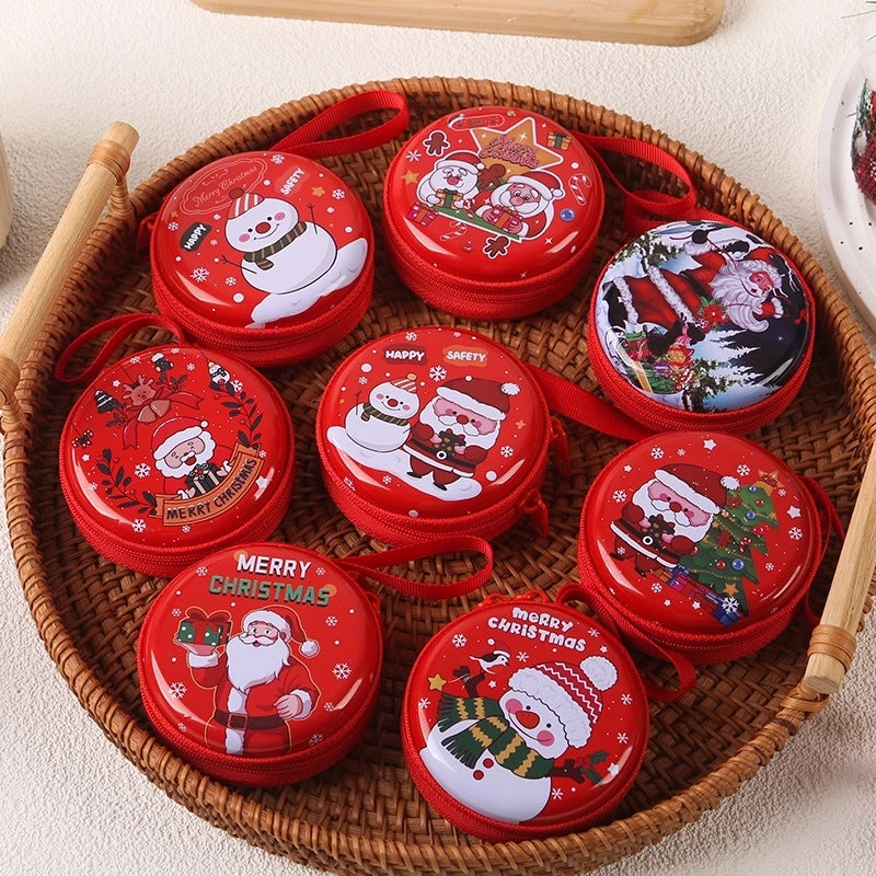 3 Pieces Women'S Cartoon Tinplate Zipper Coin Purses