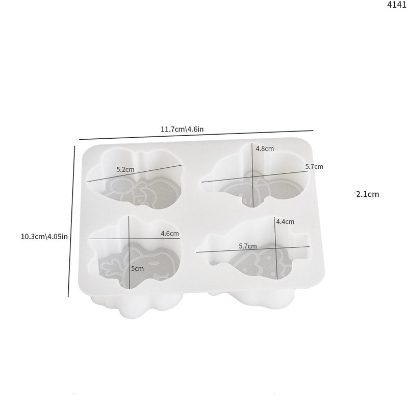 Christmas Cute Solid Color Silica Gel