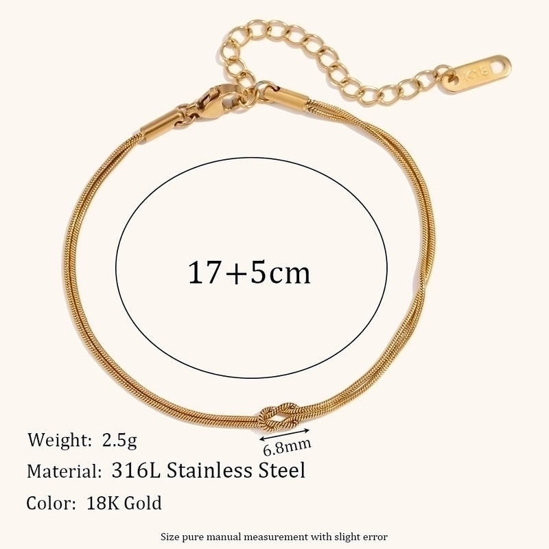 Stainless Steel Minimalist Geometric Plating Bracelets