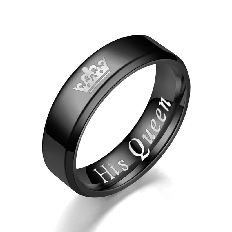 Fashion Crown Stainless Steel No Inlaid Stainless Steel Rings