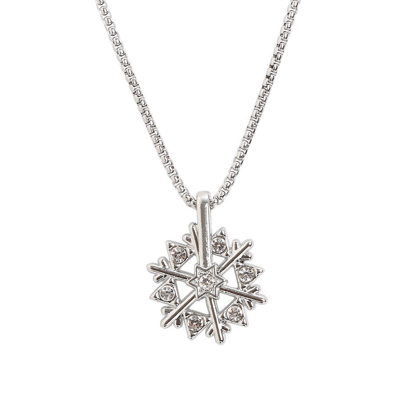 Streetwear Snowflake Alloy Titanium Steel Christmas Unisex Pendant Necklace