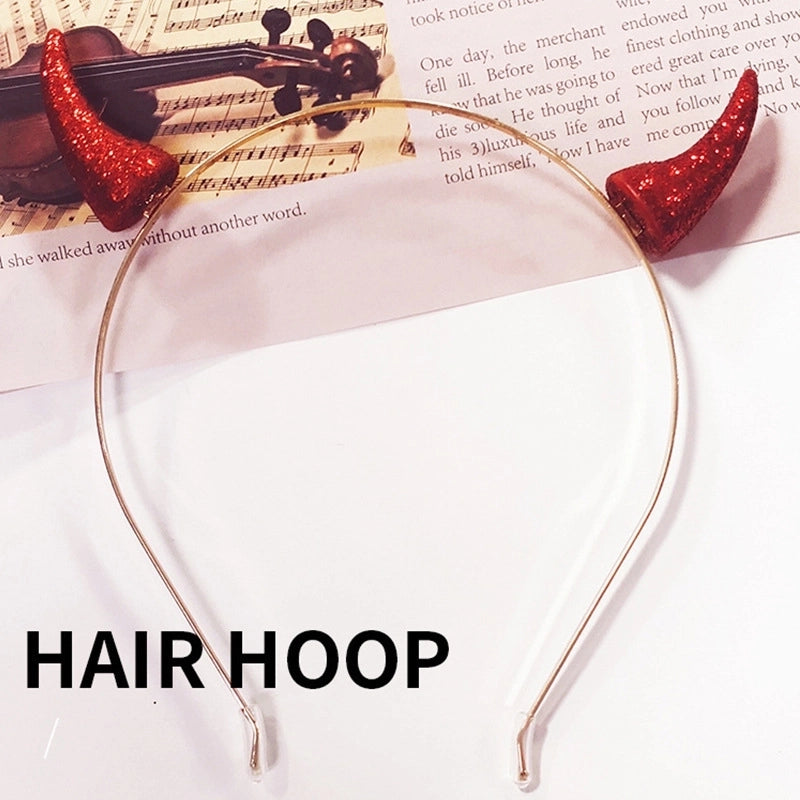 Halloween Birthday Party Devil Headband Headdress Headdress Female Adult Party Online Celebrity Hairpin