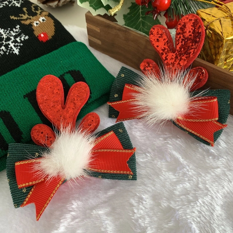 Christmas Cute Antlers Plastic Daily Hairpin