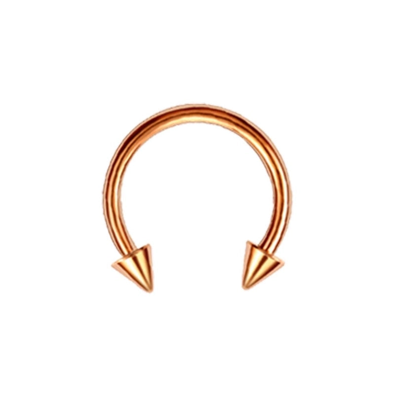 Classic Style Solid Color Stainless Steel Nose Ring In Bulk