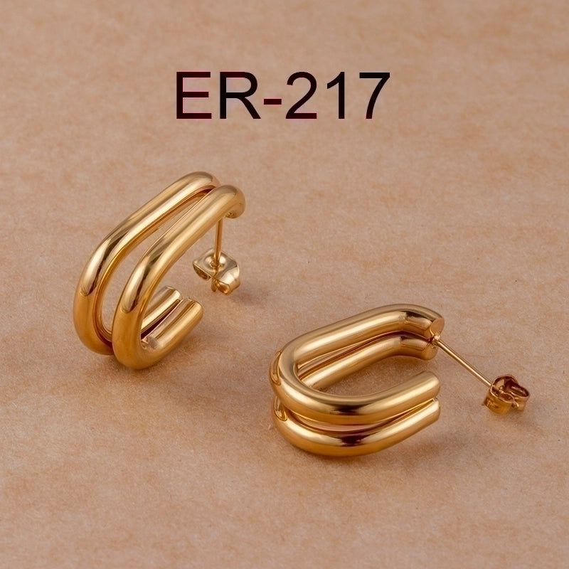 1 Pair Fashion Heart Shape Plating 304 Stainless Steel Drop Earrings Ear Studs