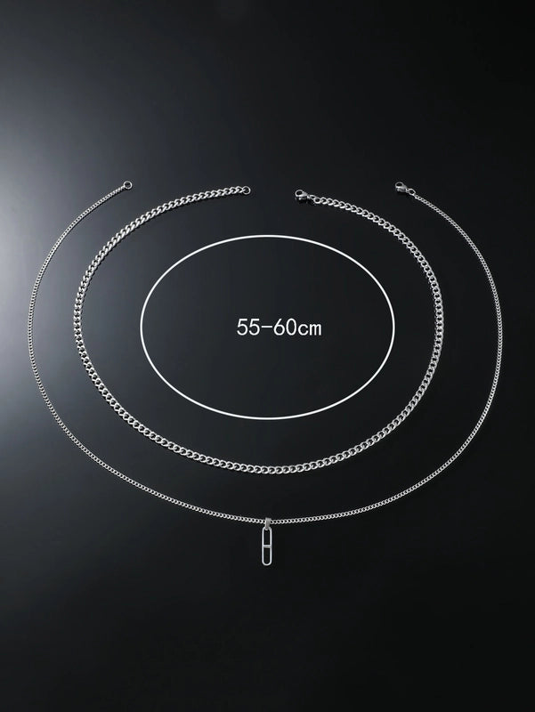 Basic Minimalist Classic Style Geometric Life Tree Rhombus Titanium Steel Plating Men's Pendant Necklace