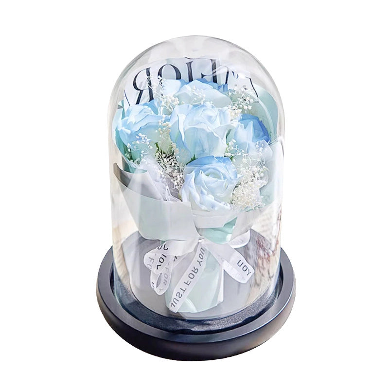 Christmas Valentine'S Day Pastoral Flower Glass Artificial Flowers