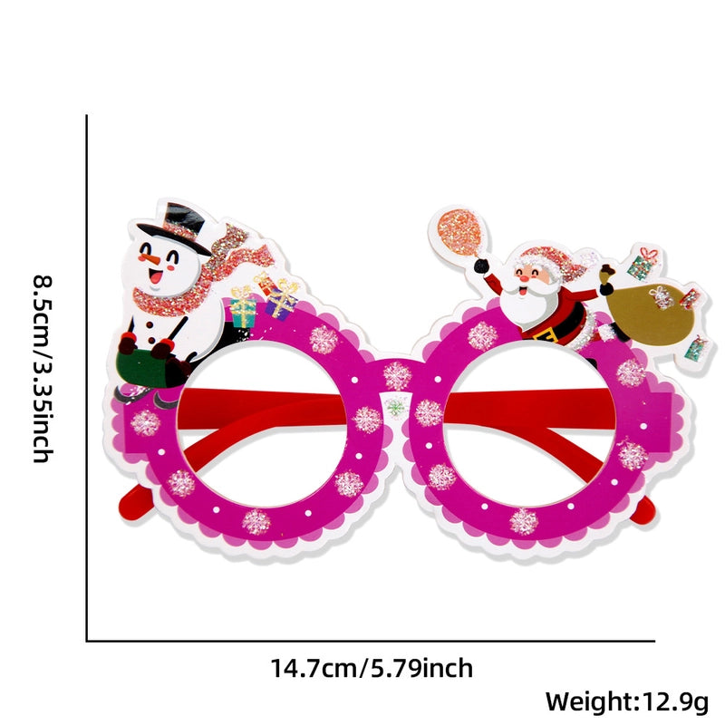Christmas Nordic Style Modern Style Santa Claus Snowman Plastic Party Festival Glasses