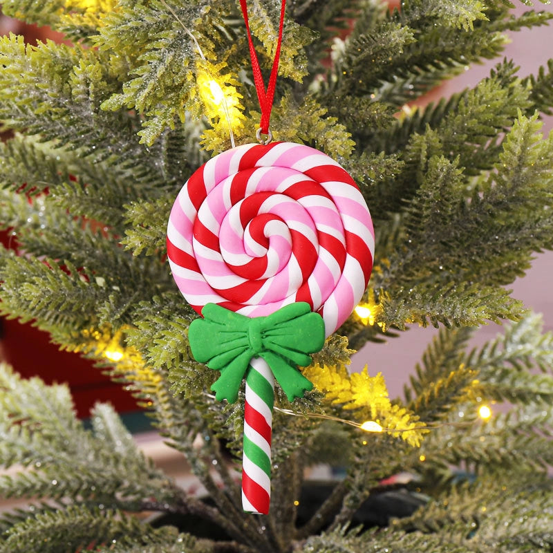 Christmas Fashion Candy Soft Clay Party Hanging Ornaments