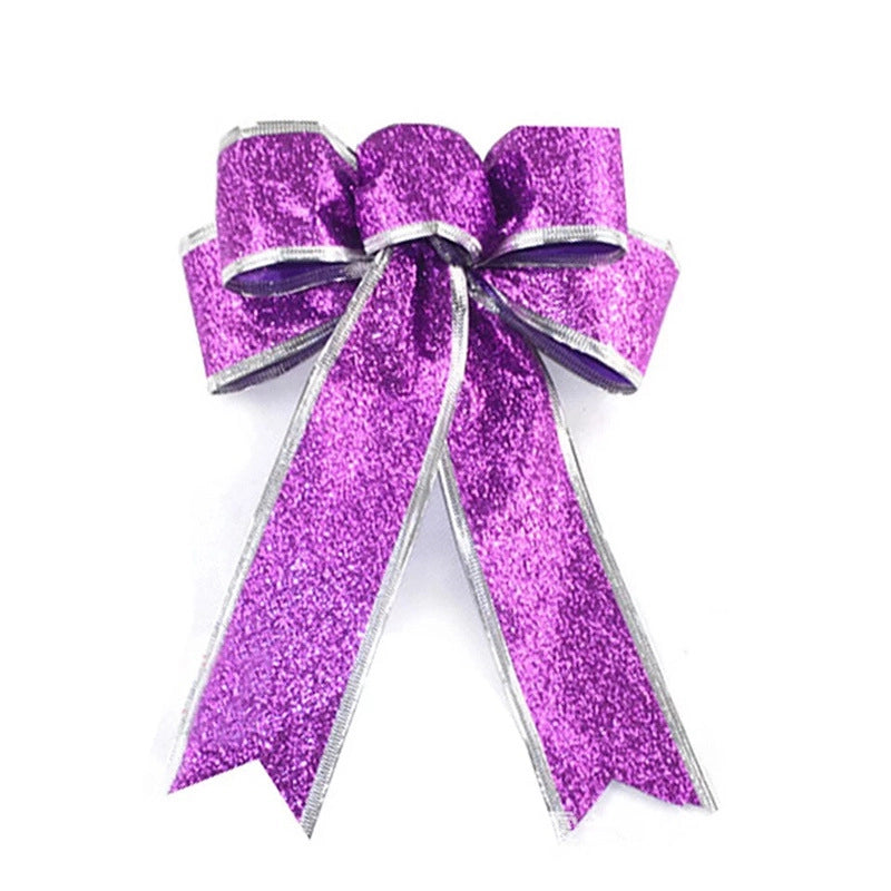 Christmas Decorations Christmas Bow Gold Powder Bow Christmas Tree Decorations Holiday Atmosphere Decoration
