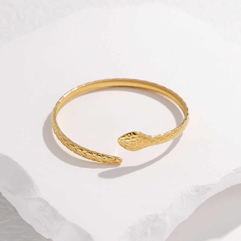 Snake Stainless Steel Electroplating Bangles
