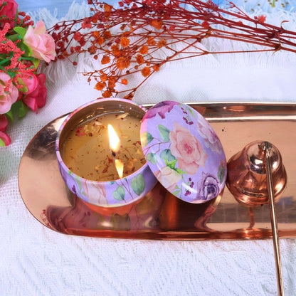 Christmas Fashion Santa Claus Contrasting Colors Flower Wax Metal