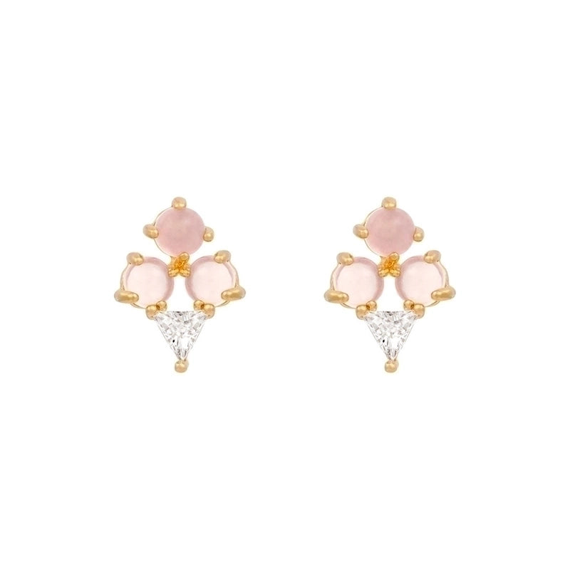 Ethnic Style Geometric Artificial Gemstones Earrings