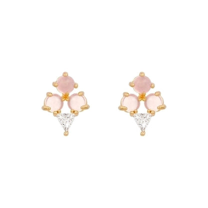 Ethnic Style Geometric Artificial Gemstones Earrings