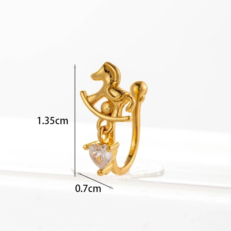 Nose Rings & Studs Fashion Geometric Copper Plating