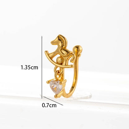 Nose Rings & Studs Fashion Geometric Copper Plating