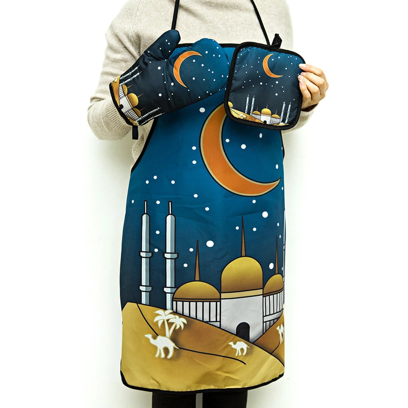 Christmas Vacation Tie Dye Polyester Apron 1 Set