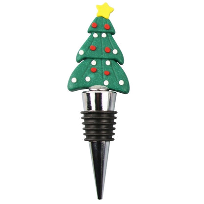 Christmas Cute Cartoon PVC Aluminium Alloy Wine Stopper 1 Piece