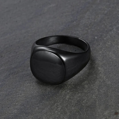 Jewelry Minimalist Solid Color 304 Stainless Steel Plating Stainless Steel Rings