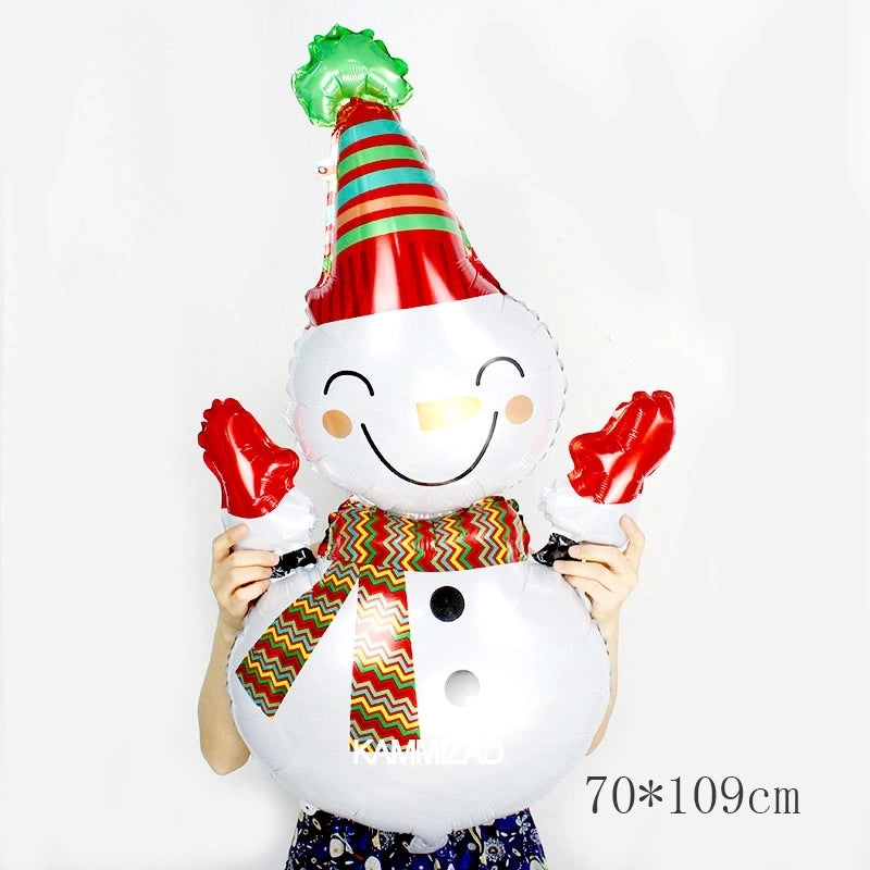 Christmas Casual Christmas Tree Santa Claus Snowman Aluminum Film Party Balloon Balloons