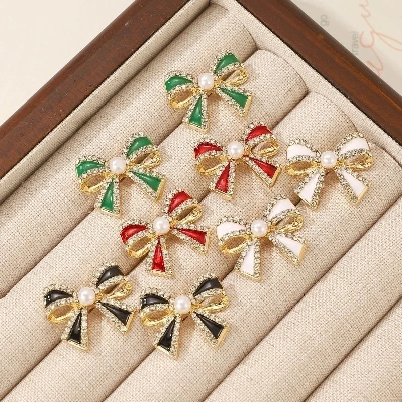 1 Pair Casual Sweet Minimalist Bow Knot Alloy Ear Studs