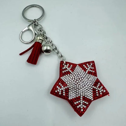 Cute Christmas Women's Metal Keychains Keychains