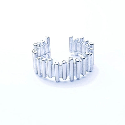 Minimalist Heart Shape Titanium Steel Open Rings