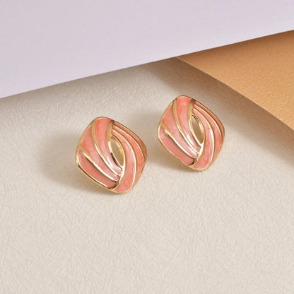 1 Pair Casual Vintage Style Minimalist Geometric 304 Stainless Steel 18K Gold Plated Ear Studs