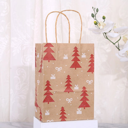 Christmas Fashion Christmas Tree Christmas Socks Snowflake Kraft Paper Daily Gift Bags