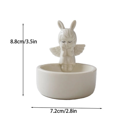 Halloween Cute Santa Claus Ghost Cat Ceramics Candlestick