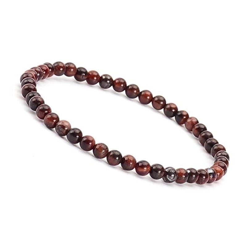 1 Piece Minimalist Round Natural Stone Beaded Bracelets