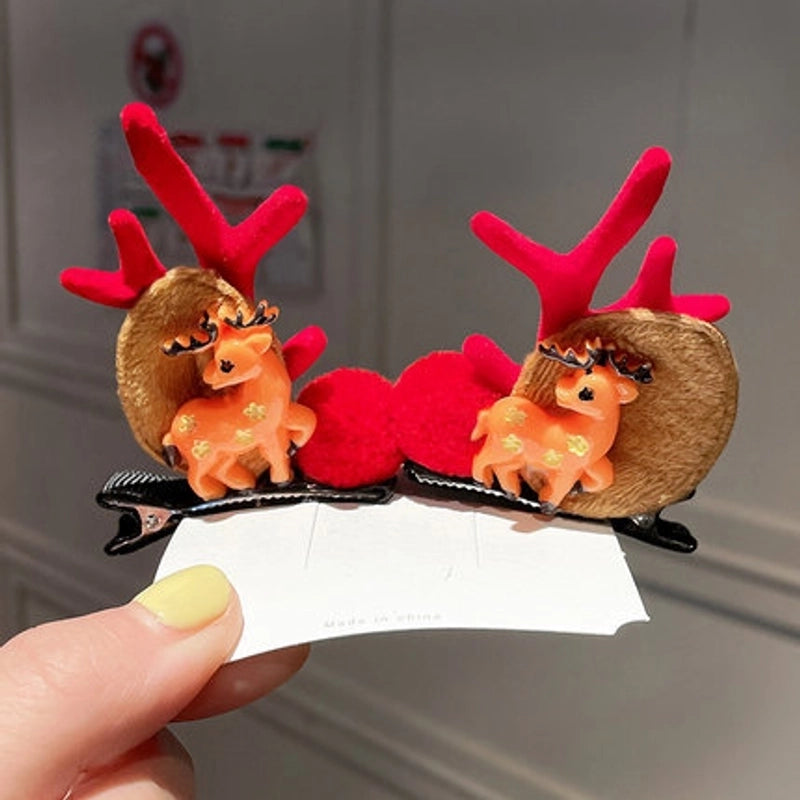 Christmas Fashion Antlers Resin Daily Hairpin