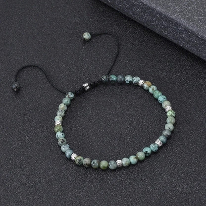 Retro Geometric Natural Stone Bracelets