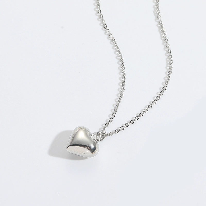 Copper 14K Gold Plated Star Heart Shape Pendant Necklace