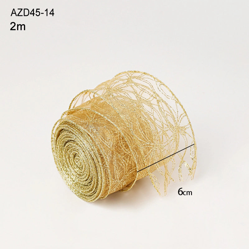 Christmas Casual Minimalist Geometric Polyester Holiday Party Colored Ribbons Party Accessories