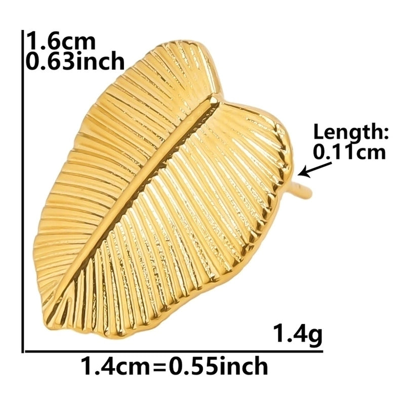 1 Pair Minimalist Flower Butterfly Plating 304 Stainless Steel 18K Gold Plated Ear Studs