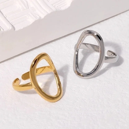 Minimalist Geometric Stainless Steel Irregular Open Ring 1 Piece