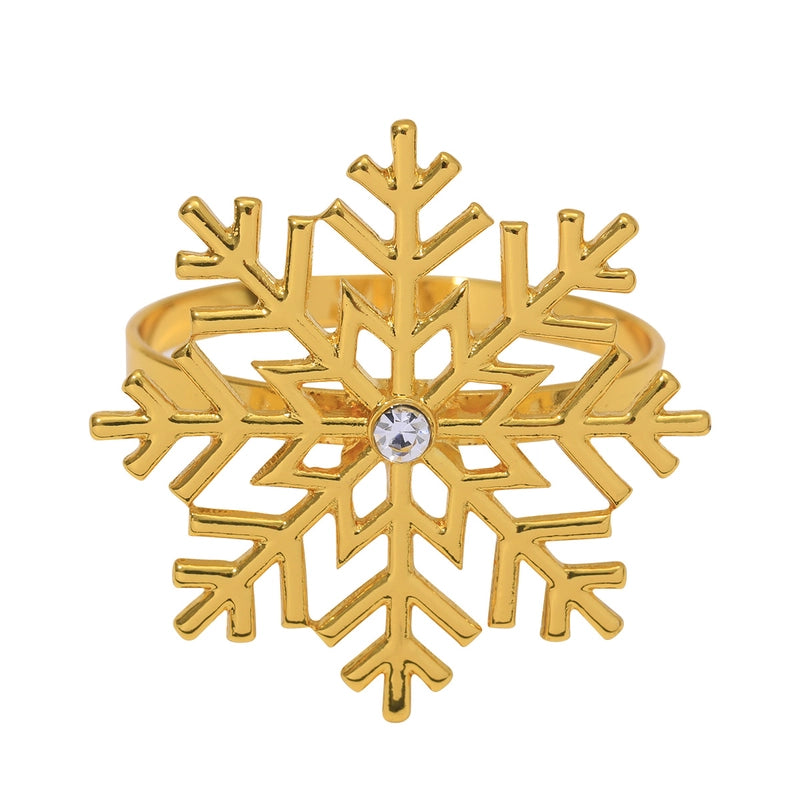 Christmas Casual Vacation Snowflake Alloy Home Daily Napkin Ring